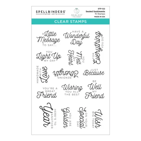 Spellbinders Szilikonbélyegző - Sealed Sentiments - Clear Stamp (1 csomag)