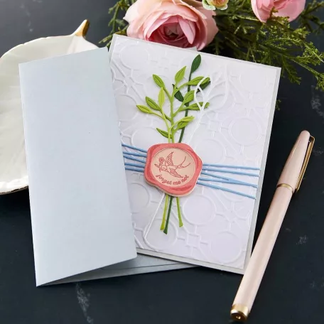 Spellbinders Vágósablon - Sealed Leaf - Cutting Dies (1 csomag)