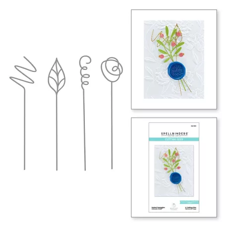 Spellbinders Vágósablon - Sealed Squiggles - Cutting Dies (1 csomag)