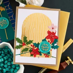   Spellbinders Vágósablon - Sealed Holly - Cutting Dies (1 csomag)