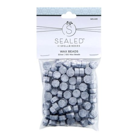 Spellbinders Viaszgyöngy - Silver - Ezüst - Wax Bead (100 db)