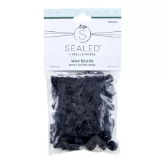   Spellbinders Viaszgyöngy - Black - Fekete - Wax Bead (100 db)