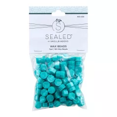   Spellbinders Viaszgyöngy - Teal - Türkizkék - Wax Bead (100 db)
