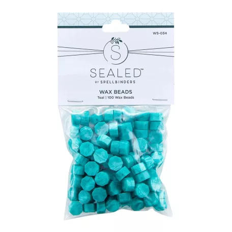 Spellbinders Viaszgyöngy - Teal - Türkizkék - Wax Bead (100 db)