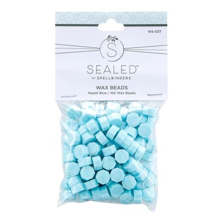 Spellbinders Viaszgyöngy - Pastel Blue - Pasztell kék - Wax Bead (100 db)