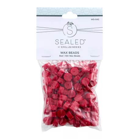 Spellbinders Viaszgyöngy - Red - Piros - Wax Bead (100 db)