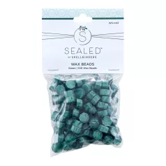   Spellbinders Viaszgyöngy - Green - Zöld - Wax Bead (100 db)