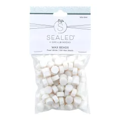   Spellbinders Viaszgyöngy - Pearl White - Gyöngyház fehér - Wax Bead (100 db)