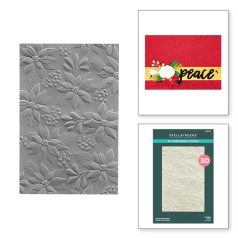   Spellbinders Domborító mappa - Scenic Poinsettias - 3D Embossing Folder (1 db)
