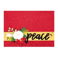   Spellbinders Domborító mappa - Scenic Poinsettias - 3D Embossing Folder (1 db)
