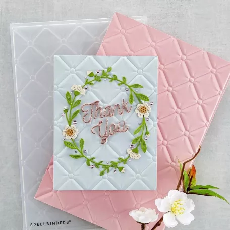 Spellbinders Domborító mappa - Tufted - 3D Embossing Folder (1 db)