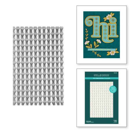 Spellbinders Domborító mappa - Tile Mosaic - 3D Embossing Folder (1 db)