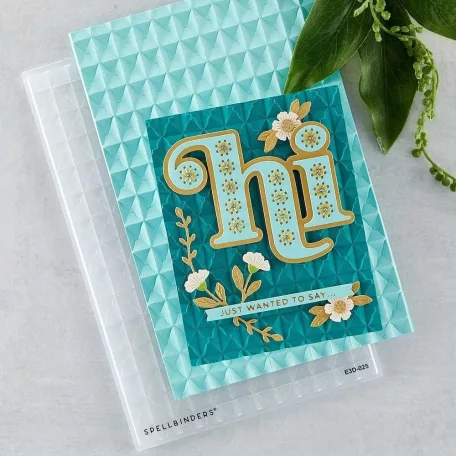 Spellbinders Domborító mappa - Tile Mosaic - 3D Embossing Folder (1 db)