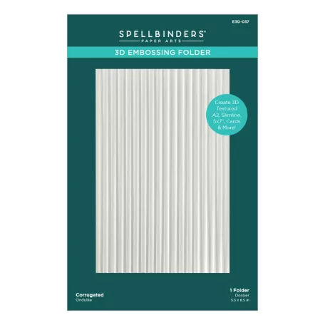 Spellbinders Domborító mappa - Corrugated - 3D Embossing Folder (1 db)