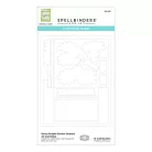 Spellbinders Vágósablon - Daisy Delight Garden Shutters A2 Card Base - Cutting Dies (1 csomag)