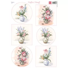   Marianne Design KivágóívA4 - Mattie's Mooiste vases - Decoupage paper (1 db)