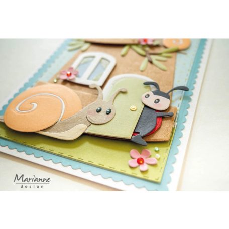 Marianne Design Vágósablon - Eline's Snail family - Collectable (1 csomag)