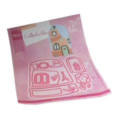   Marianne Design Vágósablon - Flowerpot house by Marleen - Collectable (1 csomag)