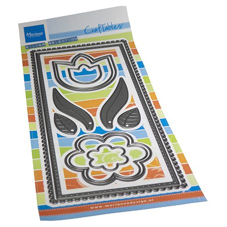 Marianne Design Vágósablon - Slimline Flowers - Craftable (1 csomag)