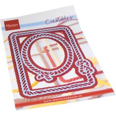   Marianne Design Vágósablon - Rope frames - Rectangle & Oval - Creatable (1 csomag)
