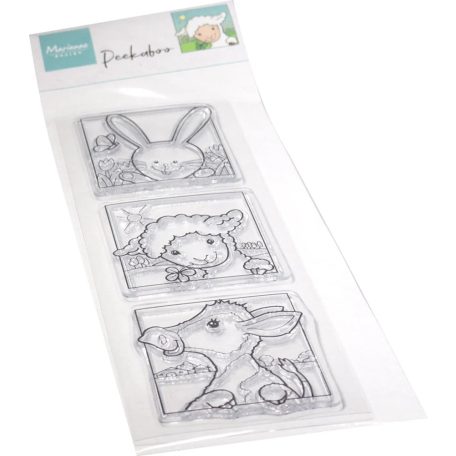 Marianne Design Szilikonbélyegző - Hetty's Peek-a-boo Spring Animals - Clear Stamps (1 csomag)