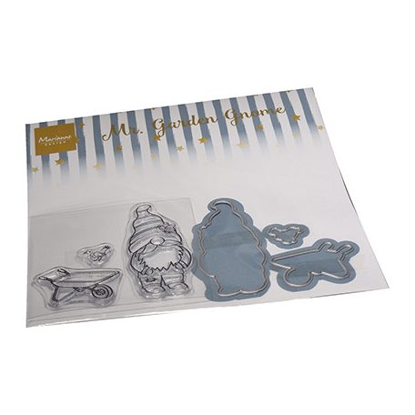 Marianne Design Vágósablon bélyegzővel - Mr. Garden Gnome - Stamp & die kit (1 csomag)