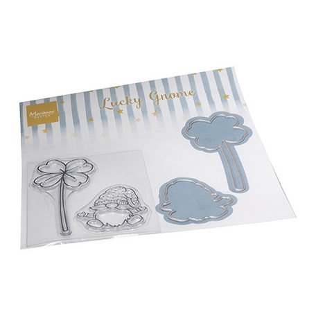 Marianne Design Vágósablon bélyegzővel - Lucky Gnome - Stamp & die kit (1 csomag)