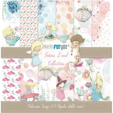 Papers For You Scrapbook papírkészlet 6" (15 cm) - Fairies Land - crap Paper Pack (20 ív)