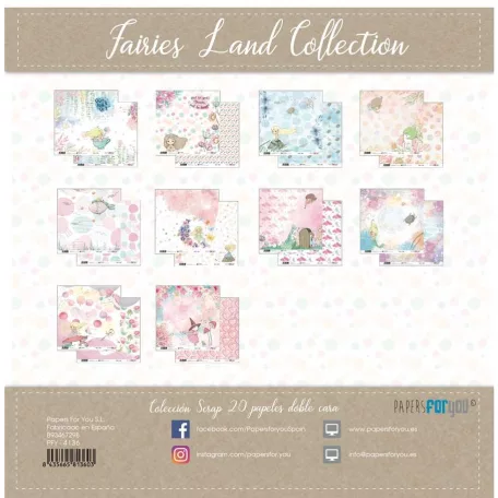 Papers For You Scrapbook papírkészlet 6" (15 cm) - Fairies Land - crap Paper Pack (20 ív)
