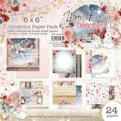   Memory Place Papírkészlet 6" (15 cm) - Moon Bunny - Paper Pack (24 lap)
