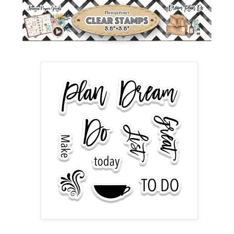 Memory Place Szilikonbélyegző - Dream Plan Do - Stamp Set (1 csomag)