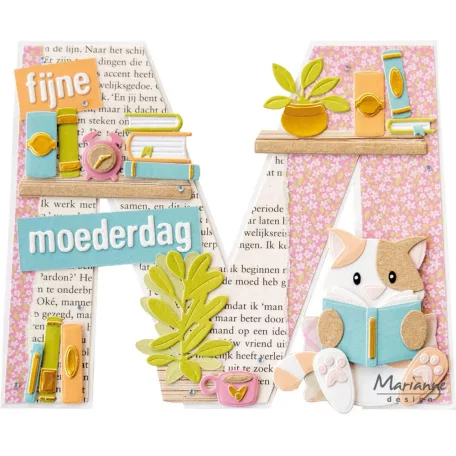 Marianne Design Vágósablon - Books by Marleen - Könyvek - Creatable (1 csomag)