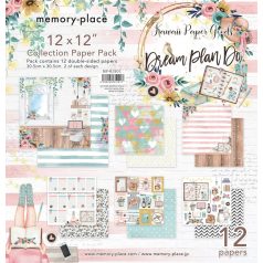   Memory Place Papírkészlet 12" (30 cm) - Dream Plan Do - Paper Pack (12 lap)