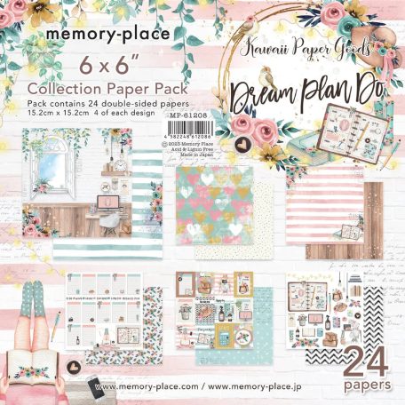 Memory Place Papírkészlet 6" (15 cm) - Dream Plan Do - Paper Pack (24 lap)