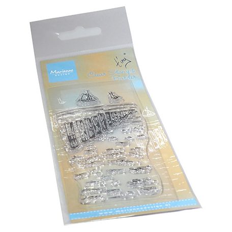 Marianne Design Szilikonbélyegző - Tiny's Border - Beach poles - Clear Stamps (1 csomag)