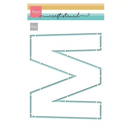 Marianne Design Stencil - M-Letter - Stencils (1 db)