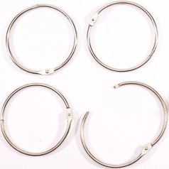   Albumkarika 75 mm - Silver - Ezüst - Book binding rings (6 db)