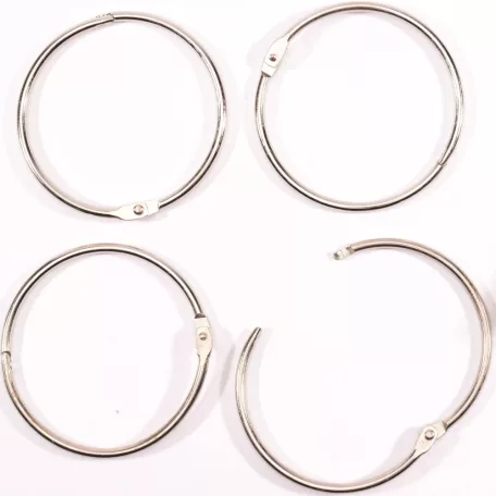 Albumkarika 75 mm - Silver - Ezüst - Book binding rings (6 db)