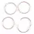 Albumkarika 38 mm - Silver - Ezüst - Book binding rings (12 db)