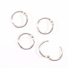   Albumkarika 20 mm - Silver - Ezüst - Book binding rings (12 db)