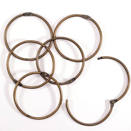 Albumkarika 75 mm - Copper - Réz - Book binding rings (6 db)