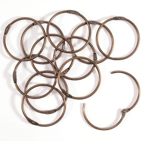 Albumkarika 50 mm - Copper - Réz - Book binding rings (12 db)
