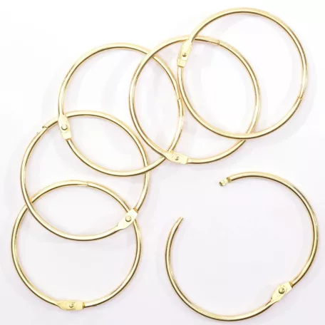 Albumkarika 75 mm - Gold - Arany - Book binding rings (6 db)