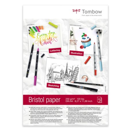 Tombow Bristol rajztömb A4 / 250g - Bristol Paper Pad (25 lap)