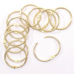   Albumkarika 38 mm - Gold - Arany - Book binding rings (12 db)