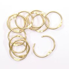   Albumkarika 32 mm - Gold - Arany - Book binding rings (12 db)
