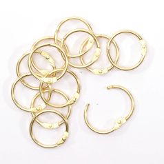   Albumkarika 25 mm - Gold - Arany - Book binding rings (12 db)