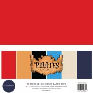   Carta Bella Papírkészlet 12" (30 cm) - Solids Kit - Pirates (6 lap)