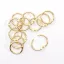 Albumkarika 20 mm - Gold - Arany - Book binding rings (12 db)