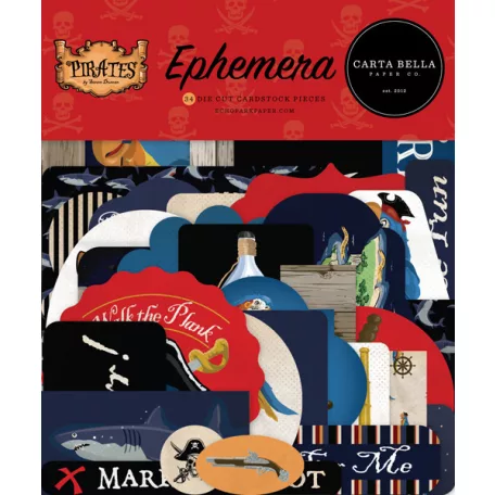 Carta Bella Kivágatok - Ephemera - Pirates (1 csomag)